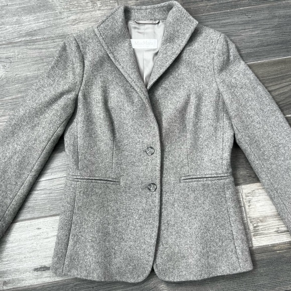 MAX MARA 100% Cashmere Blazer Suit Jacket - Picture 4 of 15